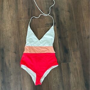 Tavik Reversible Swimsuit in Red and Gray